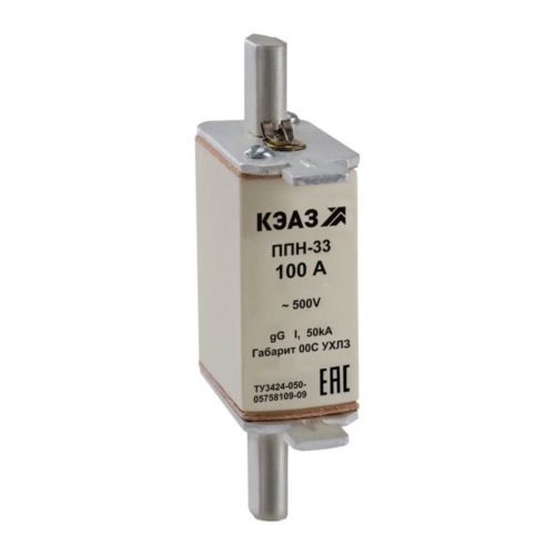 Вставка плавкая ППН-33-X3-00С-10А-УХЛ3-КЭАЗ, 111360