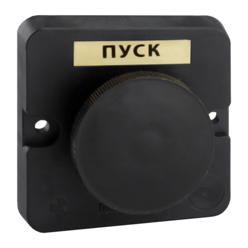 Пост кнопочный ПКЕ 112-1-У3-IP40-КЭАЗ (черный гриб), 150730
