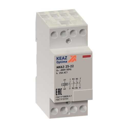 Контактор модульный OptiDin МК63-2540-230AC, 114095