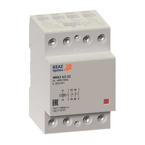 Контактор модульный OptiDin МК63-6340-230AC, 114136