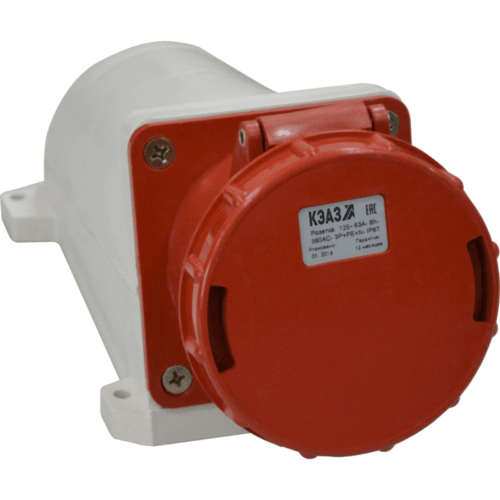 Розетка для монтажа на поверхность 135-63А-6h-380AC-3P+PE+N-IP67, 241221